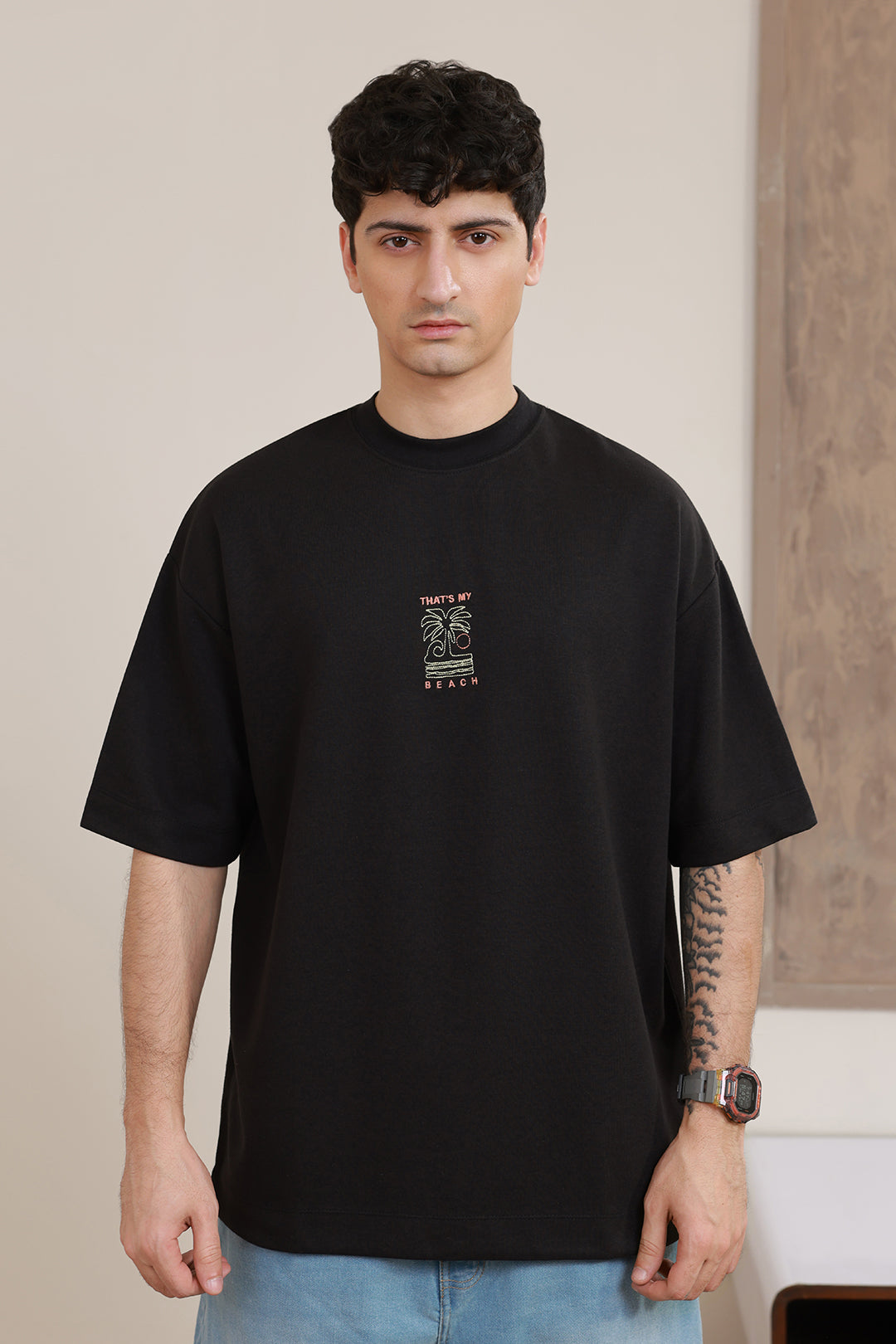 Oversized Graphic T-Shirt - D111