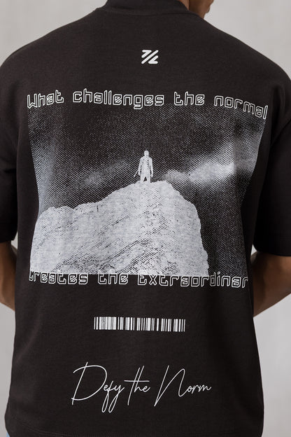 Oversized Graphic T-Shirt - D112