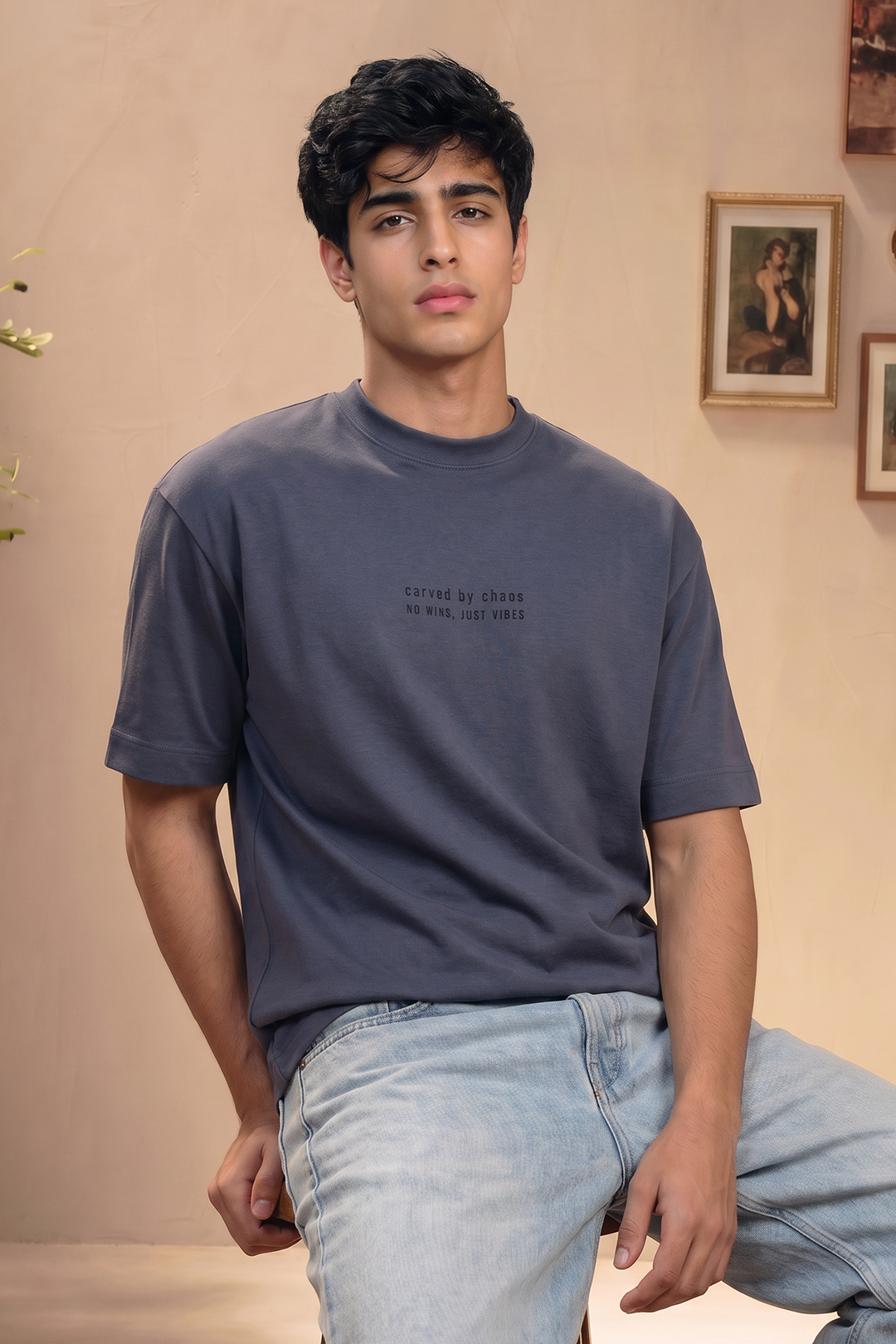 Oversized Graphic T-Shirt - D117