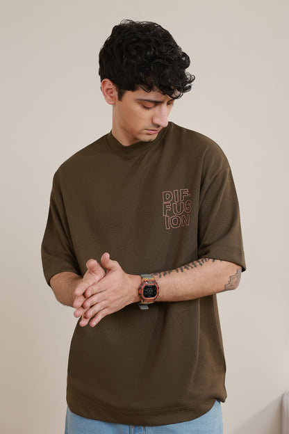 Oversized Graphic T-Shirt - D136
