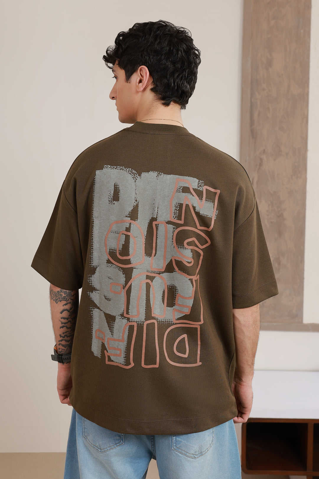 Oversized Graphic T-Shirt - D136