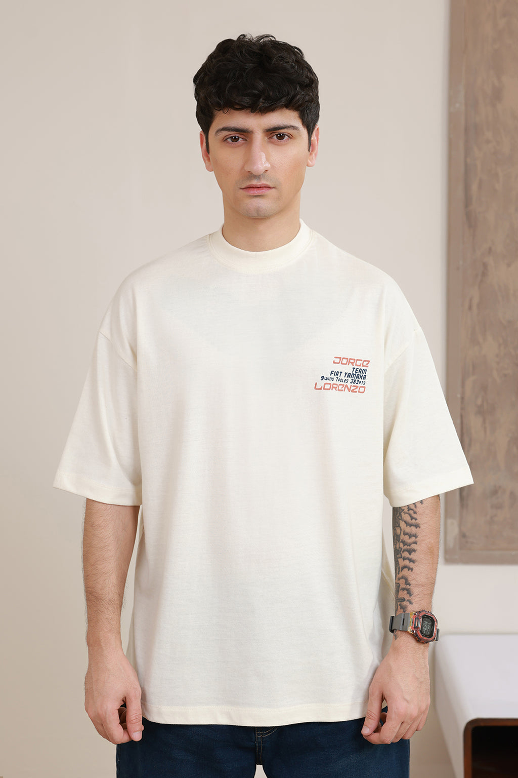 Oversized Graphic T-Shirt - D147