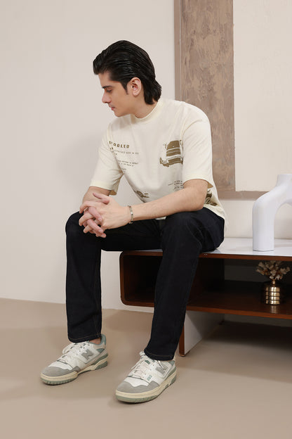 Oversized Graphic T-Shirt - D148