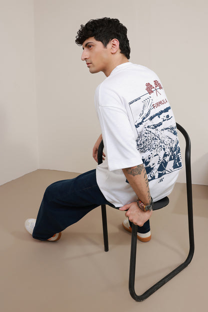 Oversized Graphic T-Shirt - D149