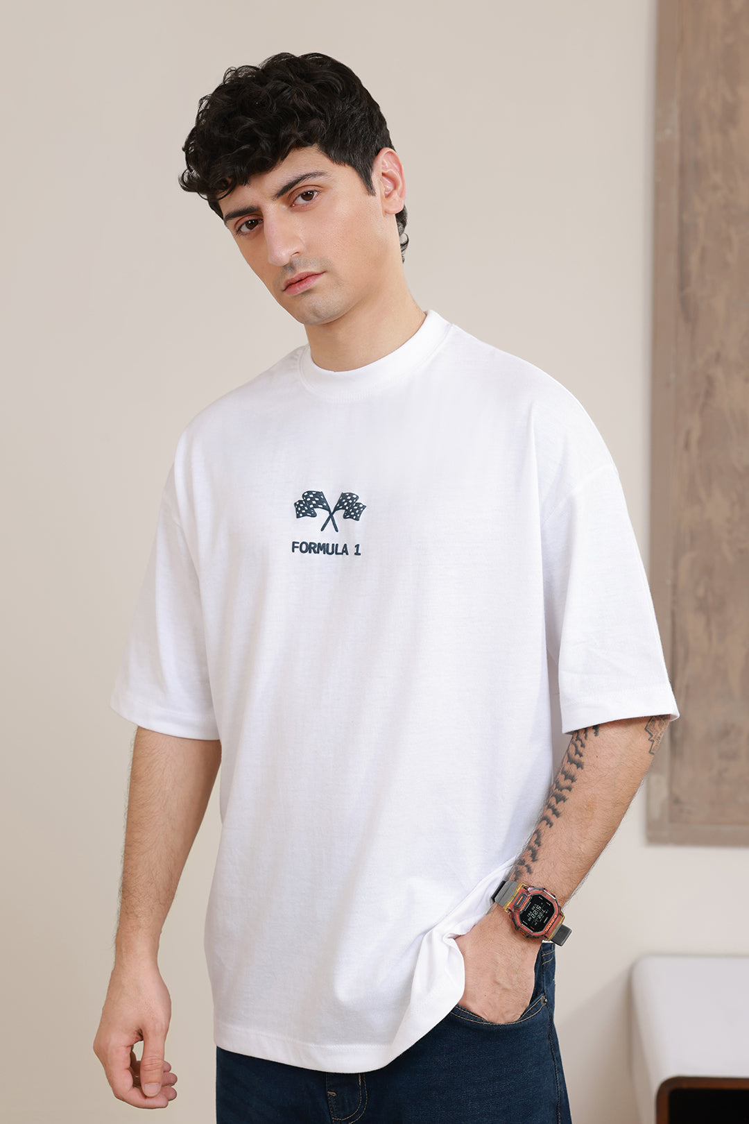 Oversized Graphic T-Shirt - D149