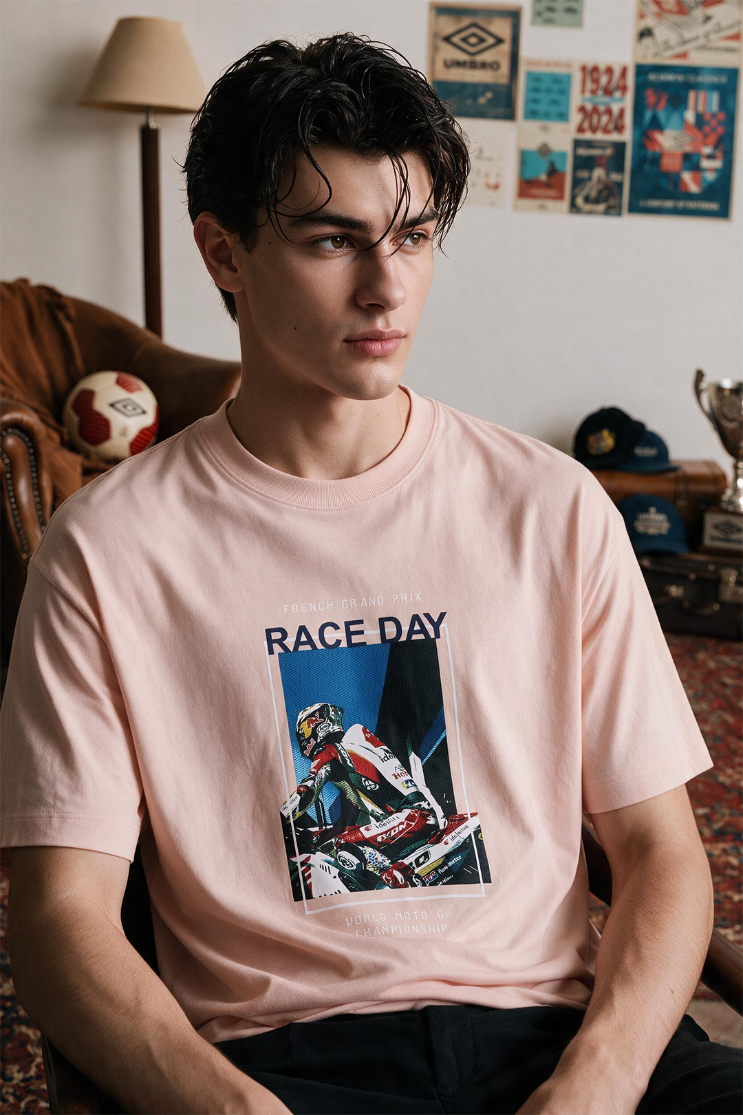 Oversized Graphic T-Shirt - D154