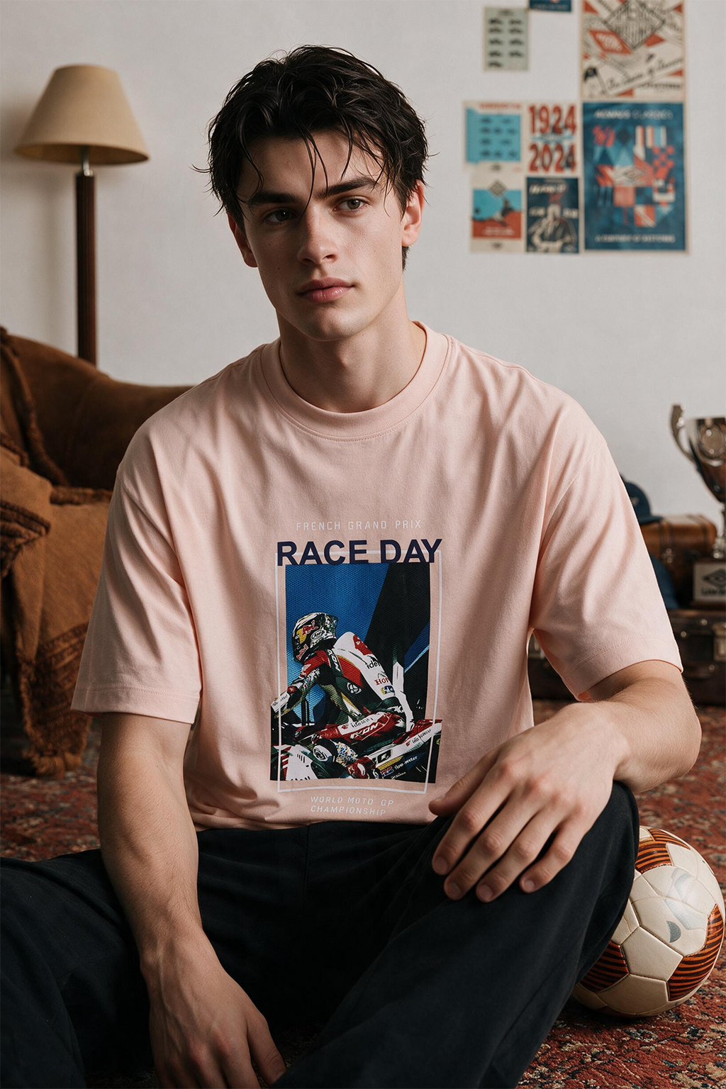 Oversized Graphic T-Shirt - D154