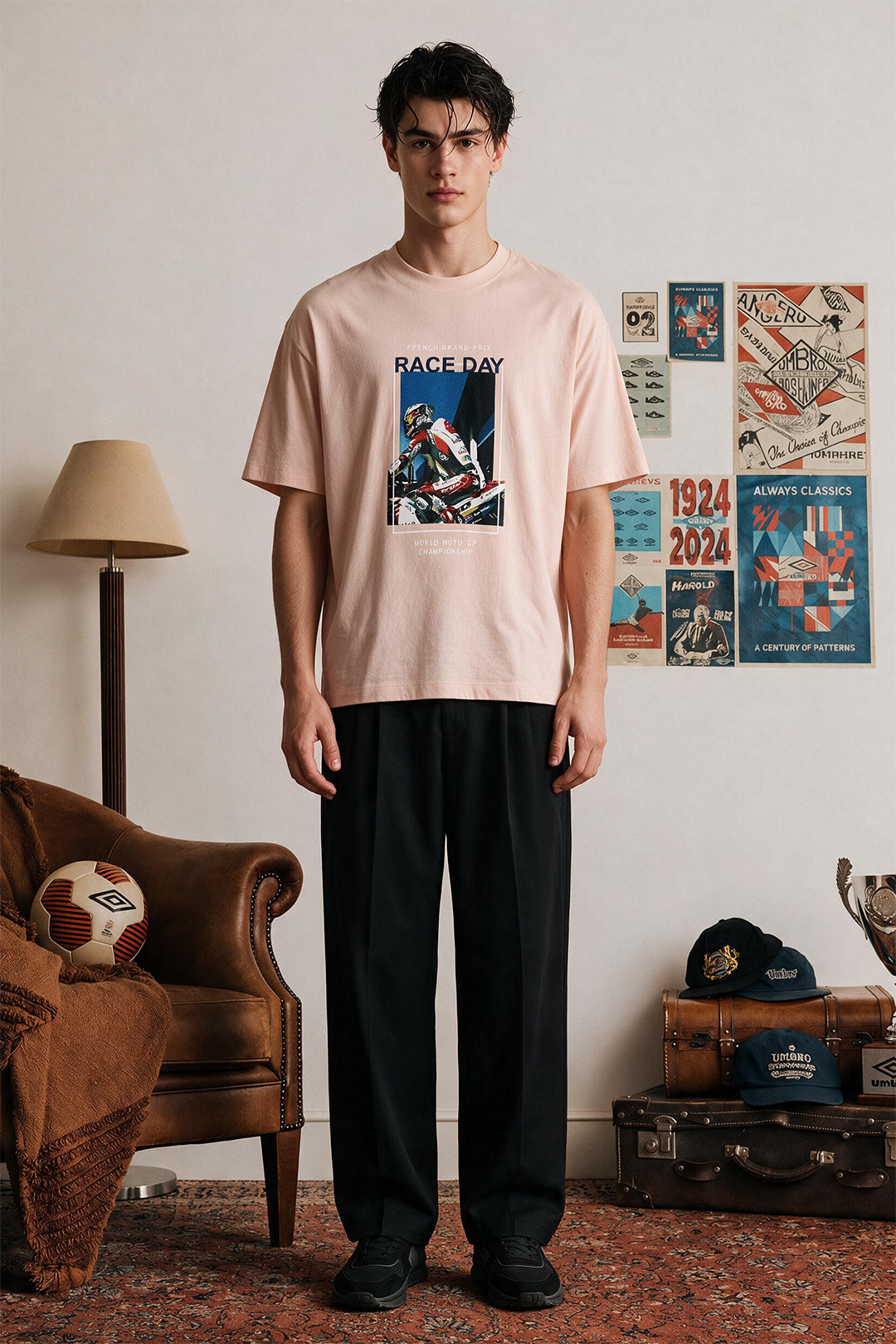 Oversized Graphic T-Shirt - D154