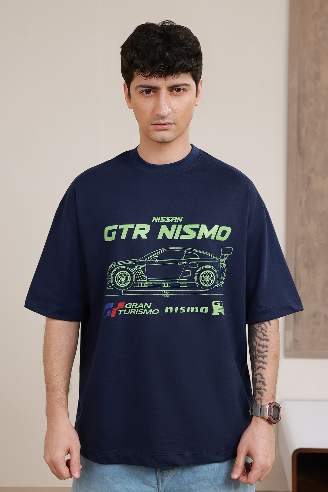 Oversized Graphic T-Shirt - D156