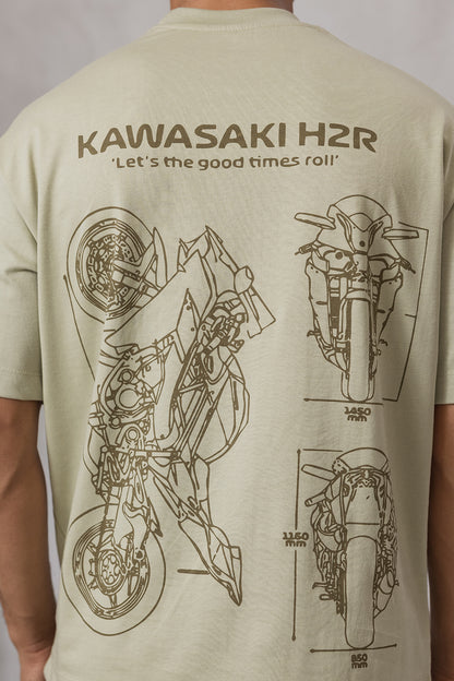 Oversized Graphic T-Shirt - D158