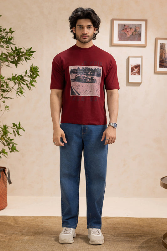 Oversized Graphic T-Shirt - D161