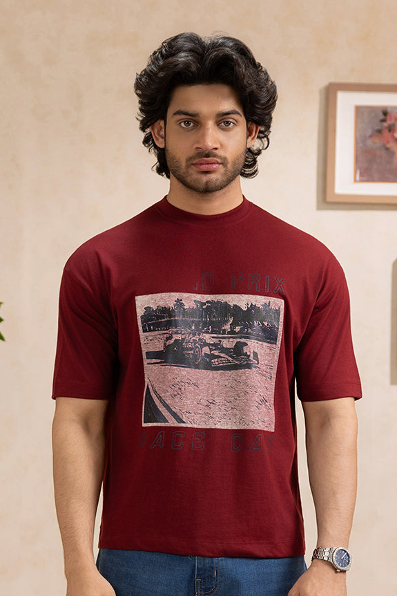 Oversized Graphic T-Shirt - D161