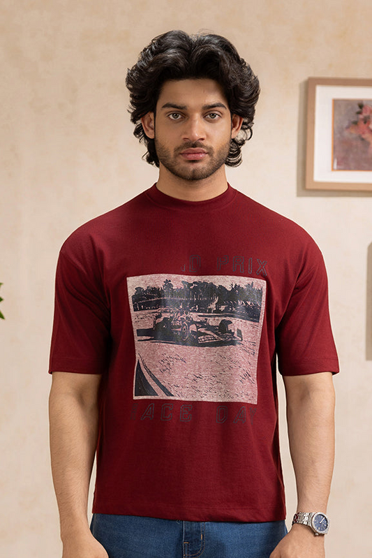 Oversized Graphic T-Shirt - D161