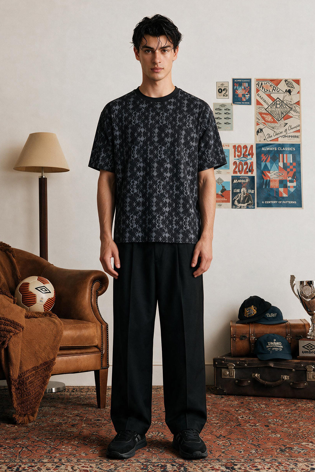 Oversized Graphic T-Shirt - D001