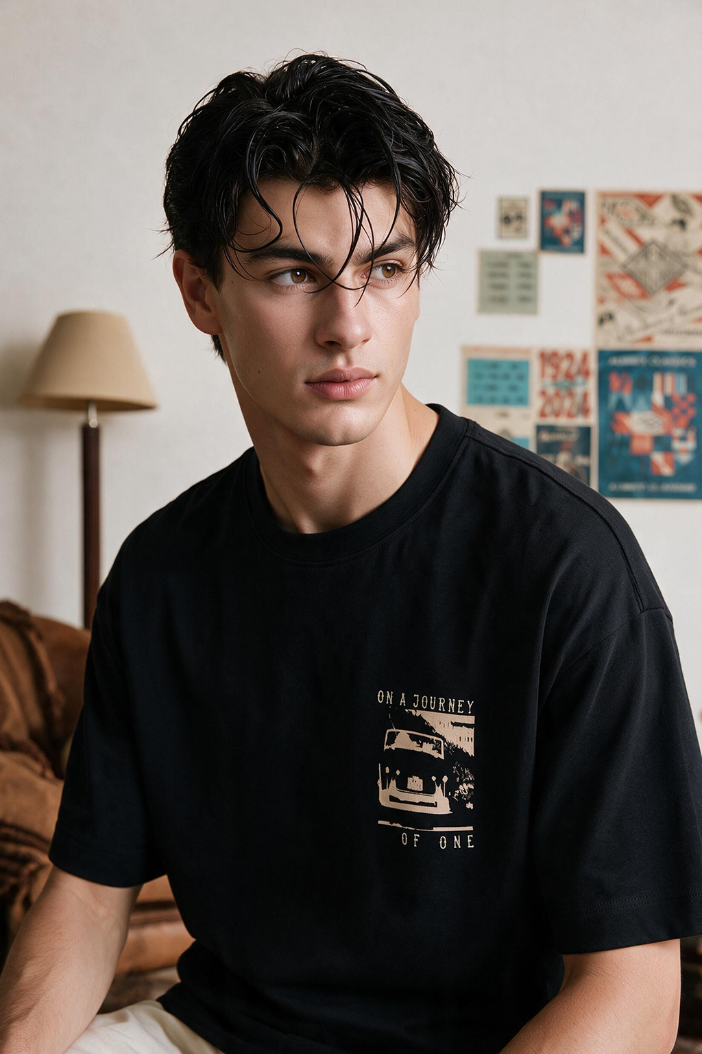 Oversized Graphic T-Shirt - D002