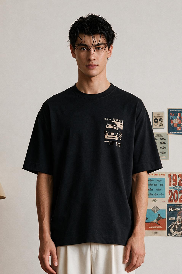Oversized Graphic T-Shirt - D002
