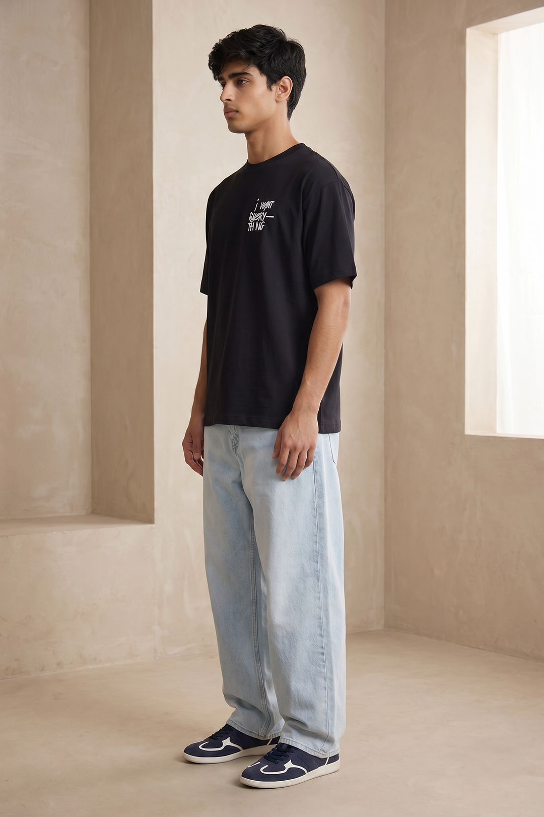 Oversized Graphic T-Shirt - D003