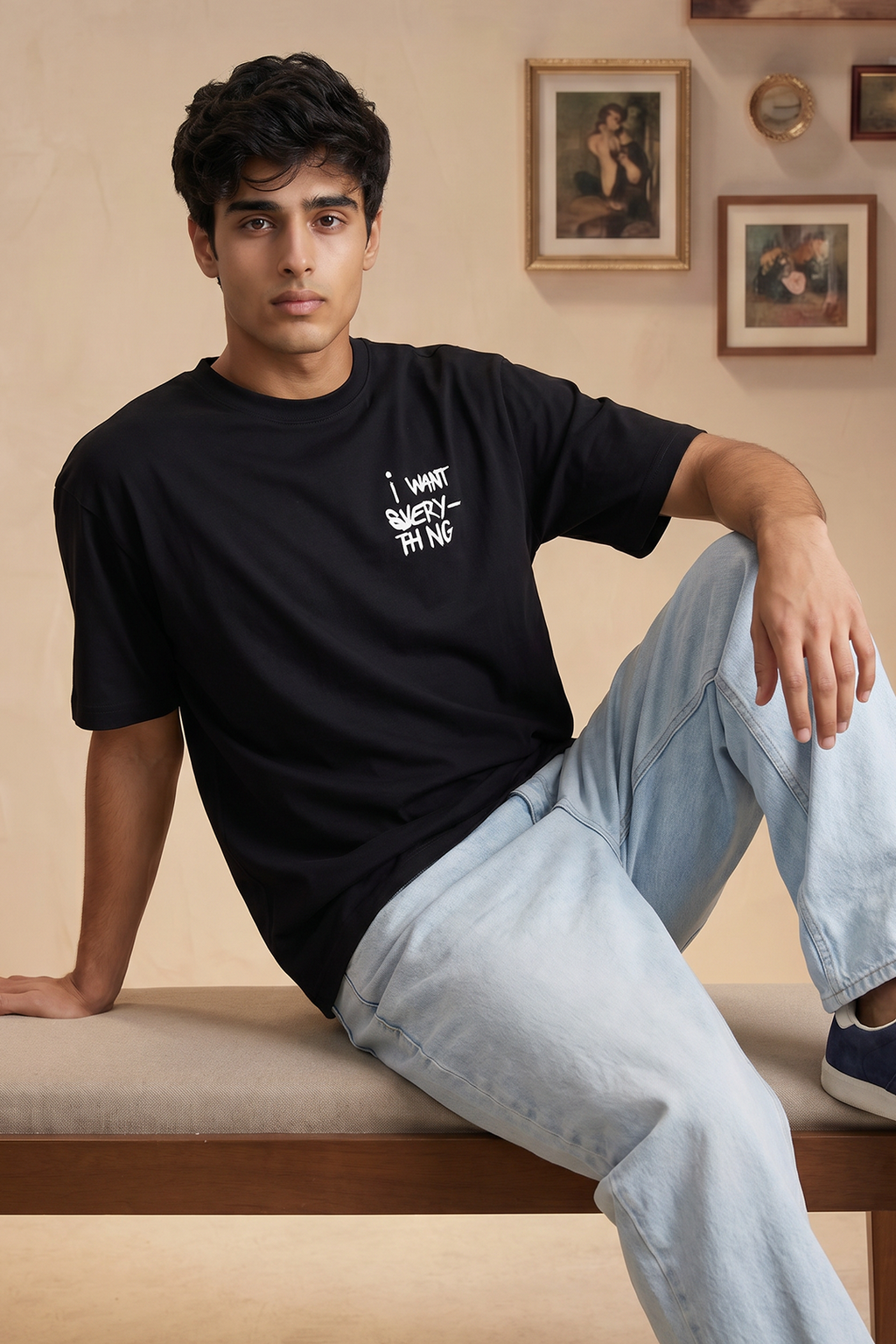 Oversized Graphic T-Shirt - D003