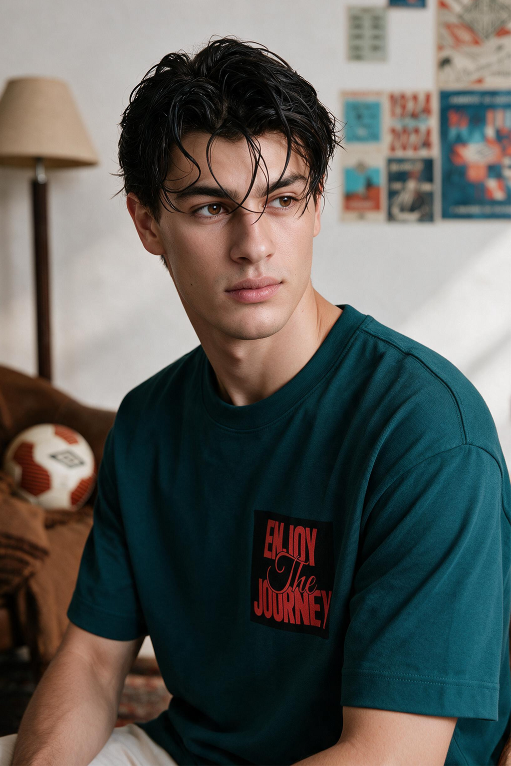 Oversized Graphic T-Shirt - D007