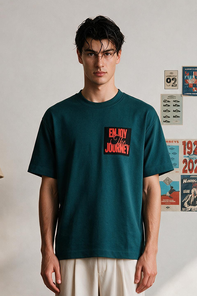 Oversized Graphic T-Shirt - D007