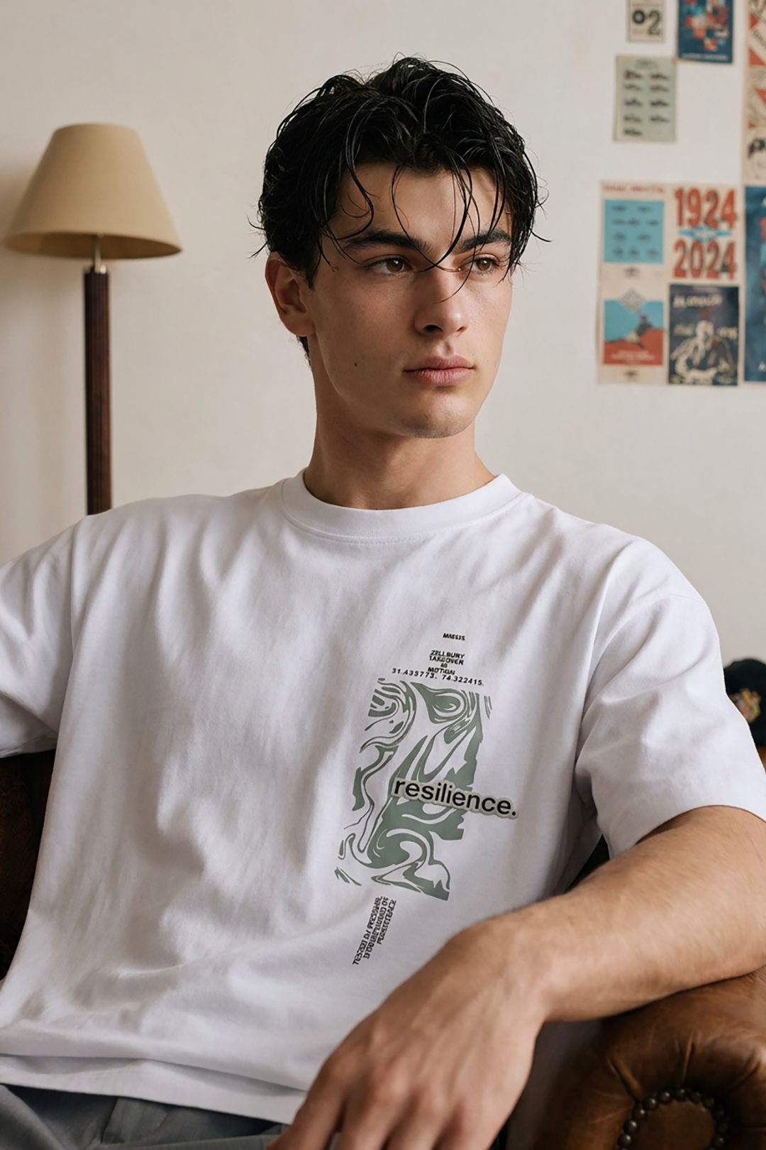Oversized Graphic T-Shirt - D112