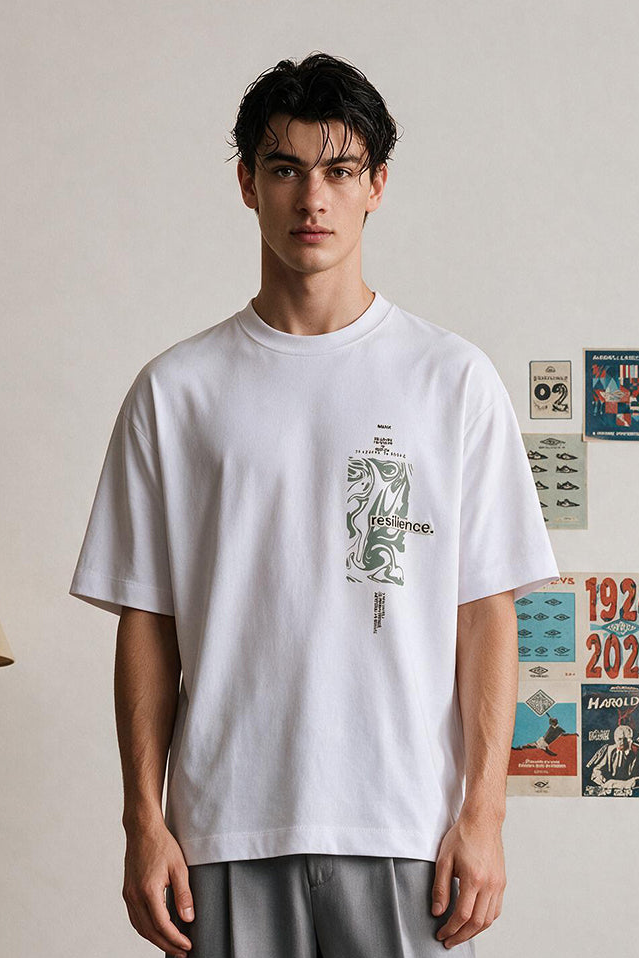 Oversized Graphic T-Shirt - D112