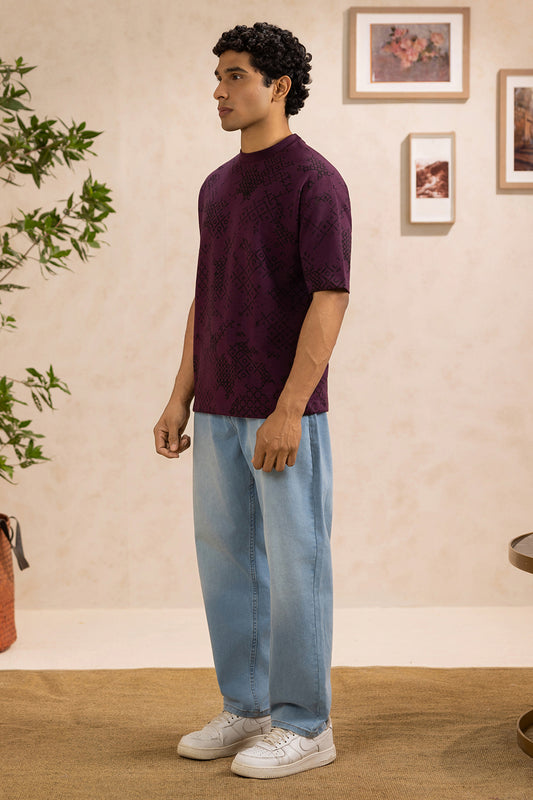 Oversized Graphic T-Shirt - D012