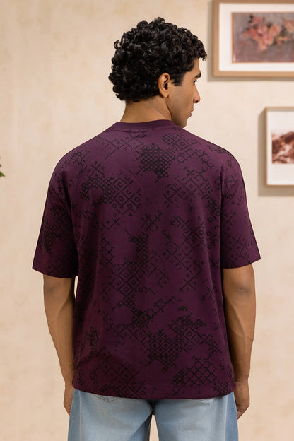 Oversized Graphic T-Shirt - D012