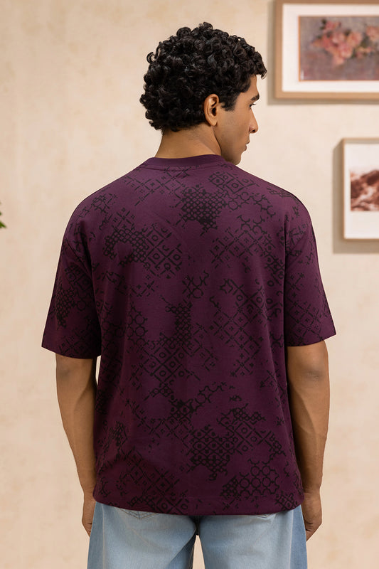 Oversized Graphic T-Shirt - D012