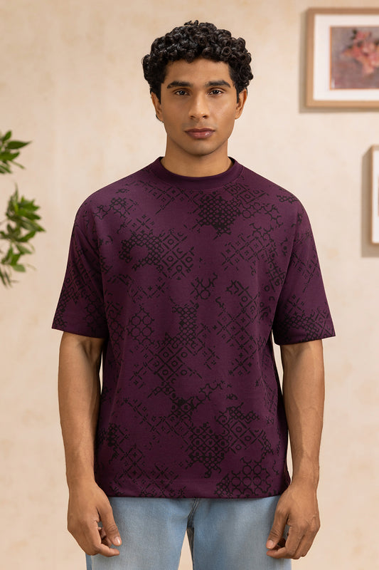 Oversized Graphic T-Shirt - D012