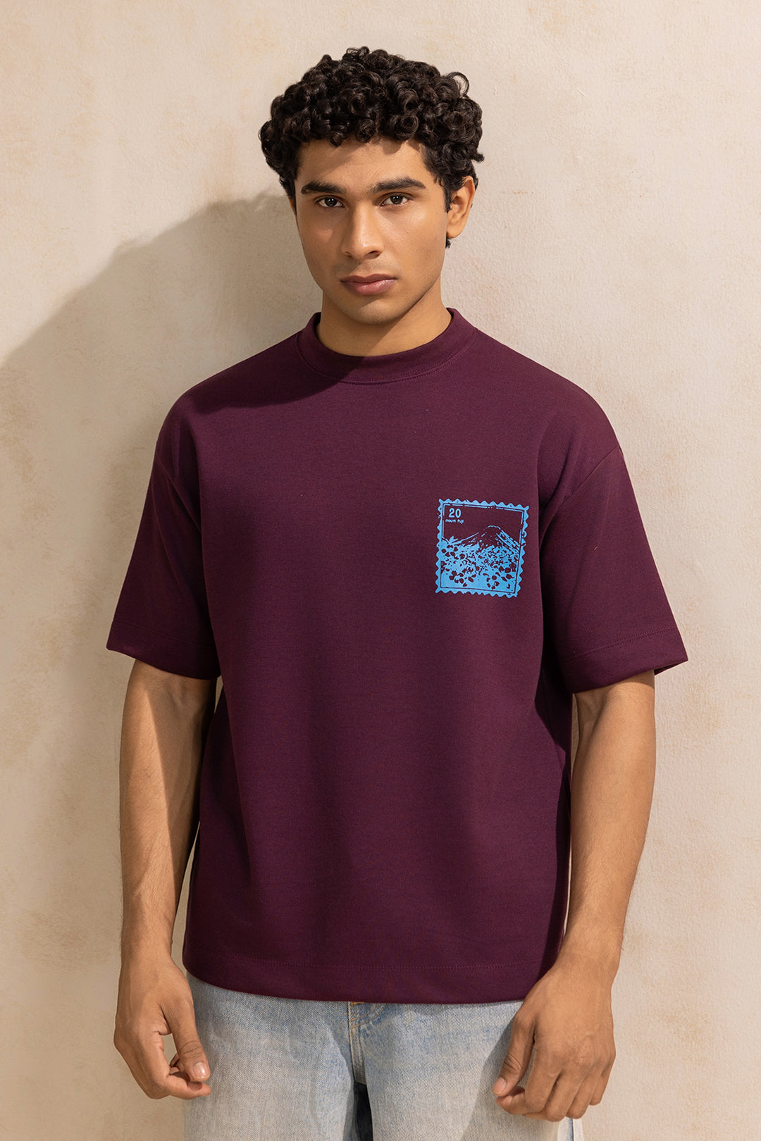 Oversized Graphic T-Shirt - D013