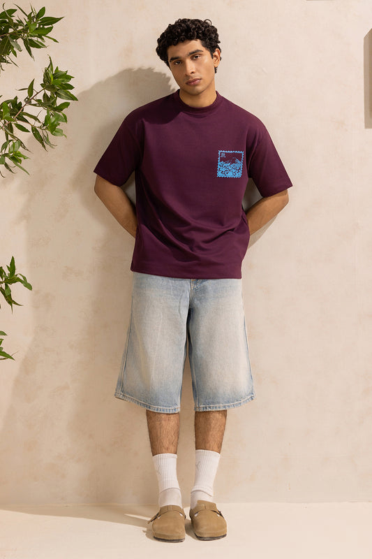 Oversized Graphic T-Shirt - D013