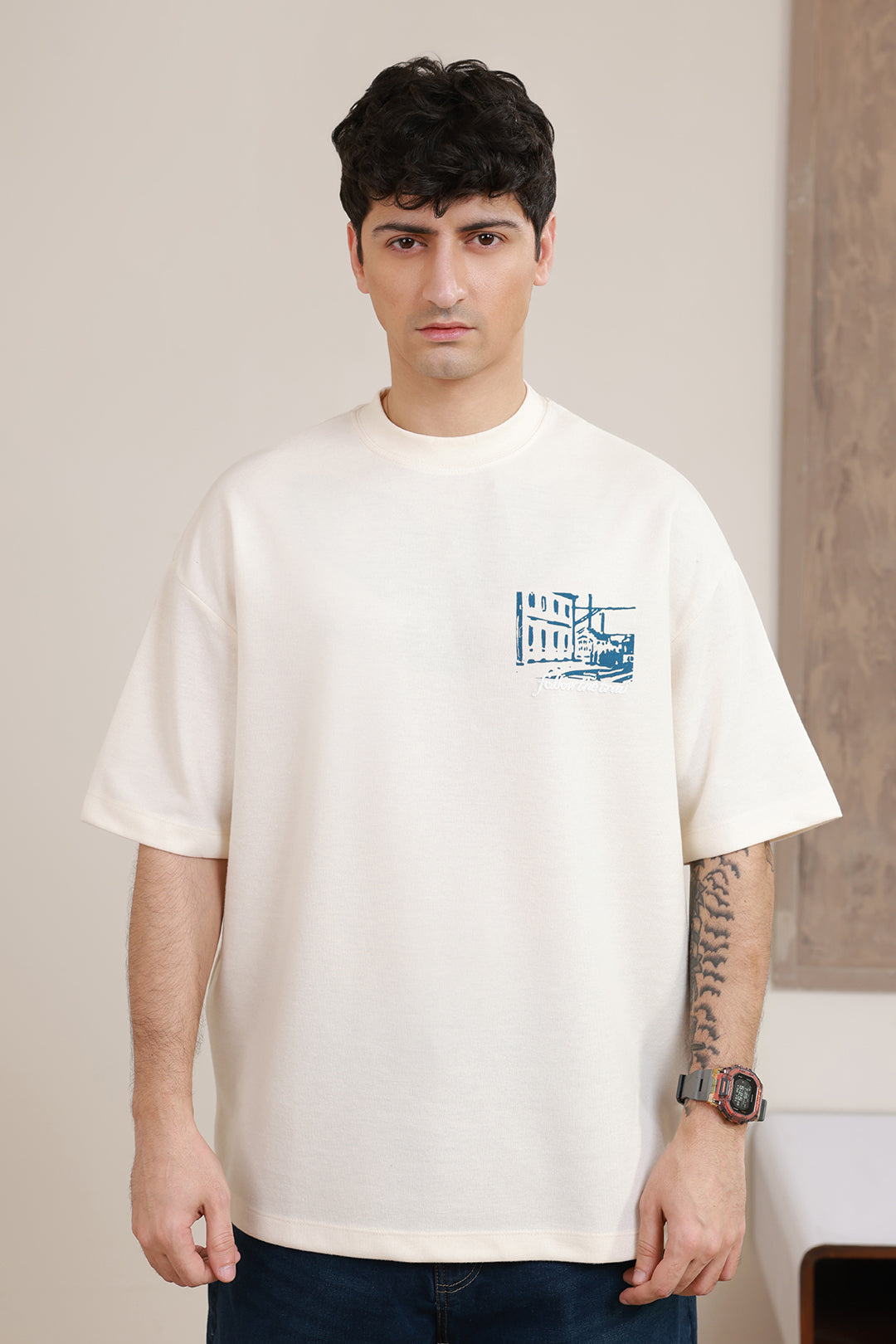 Oversized Graphic T-Shirt - D015