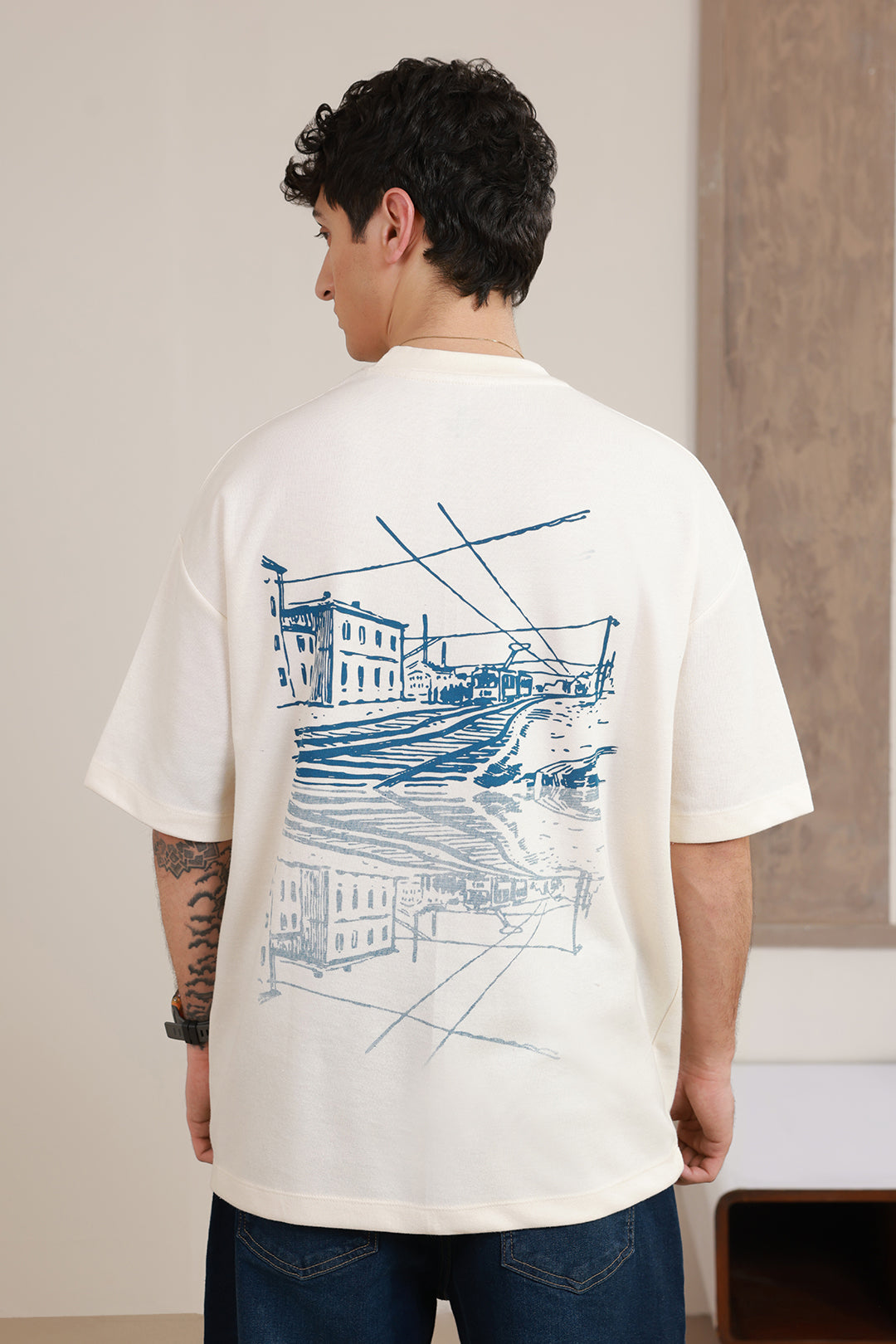 Oversized Graphic T-Shirt - D015