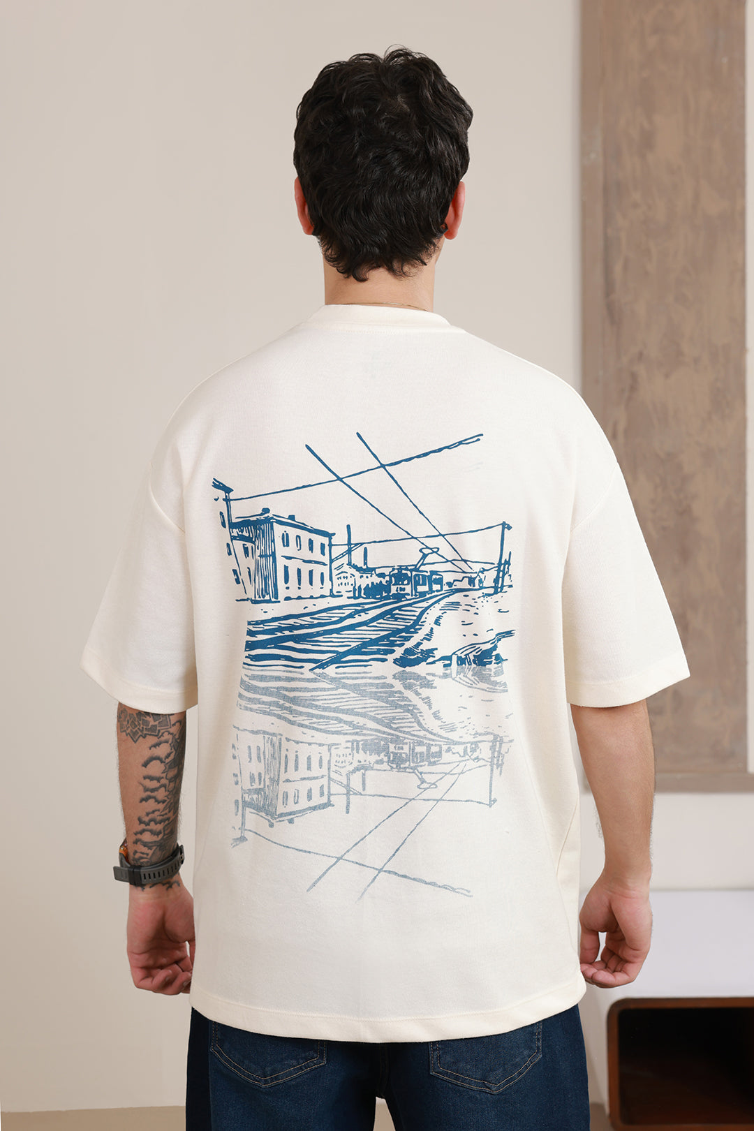 Oversized Graphic T-Shirt - D015