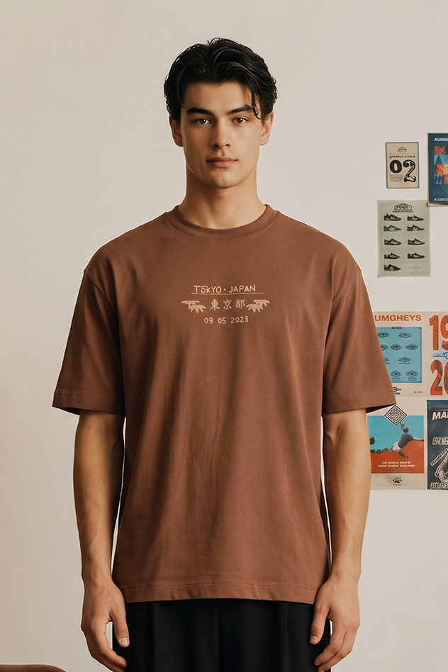 Oversized Graphic T-Shirt - D041
