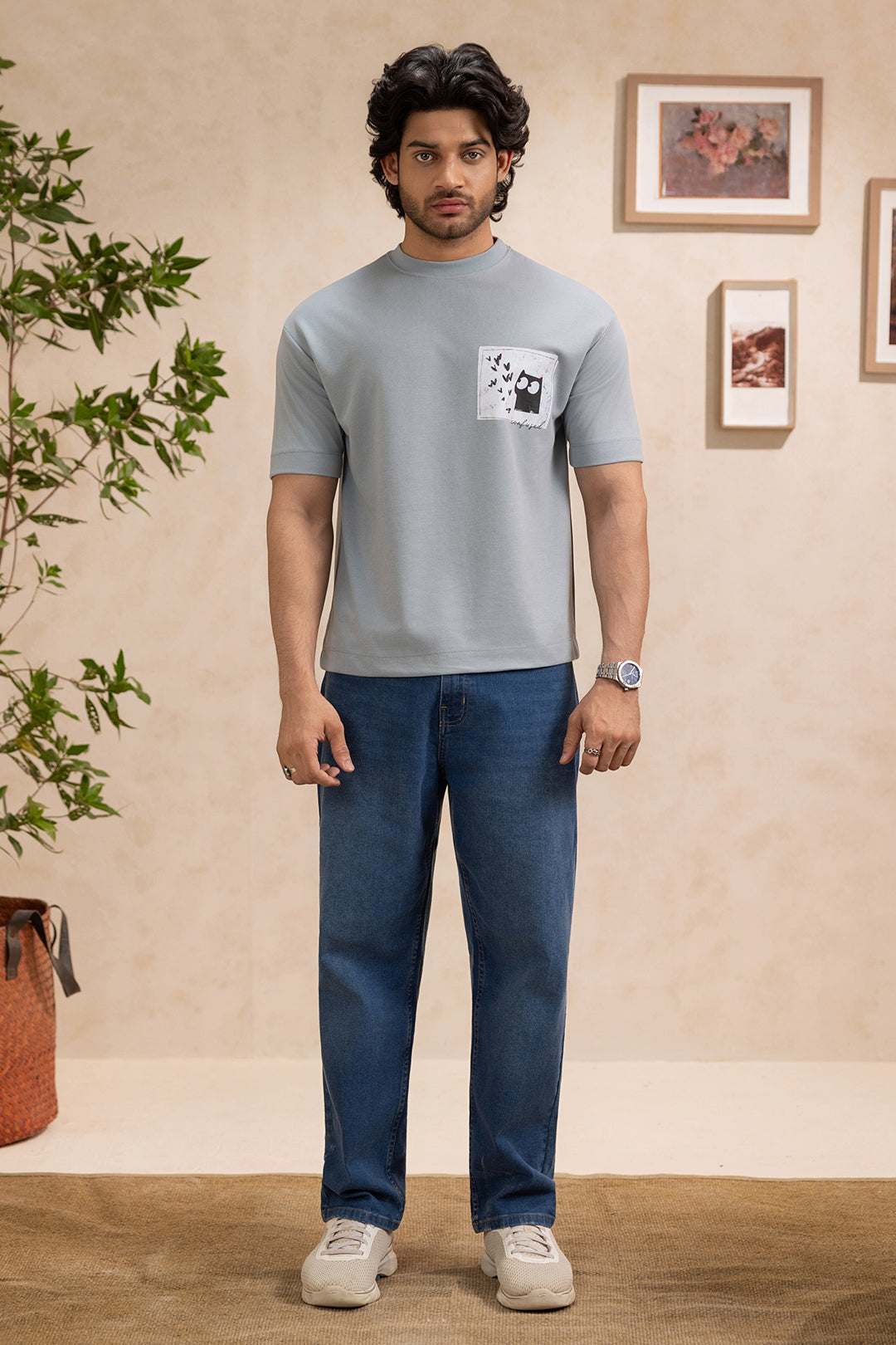 Oversized Graphic T-Shirt - D028