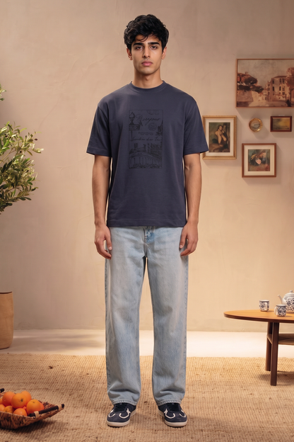 Oversized Graphic T-Shirt - D030