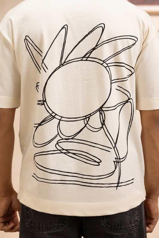 Oversized Graphic T-Shirt - D032