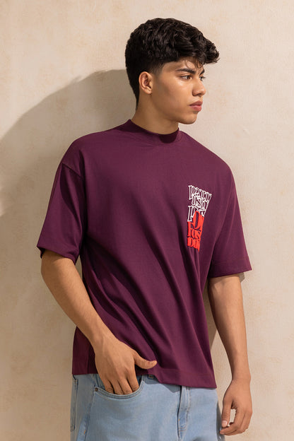 Oversized Graphic T-Shirt - D037