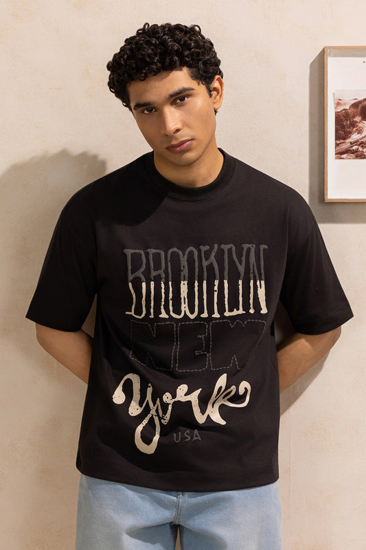 Oversized Graphic T-Shirt - D047