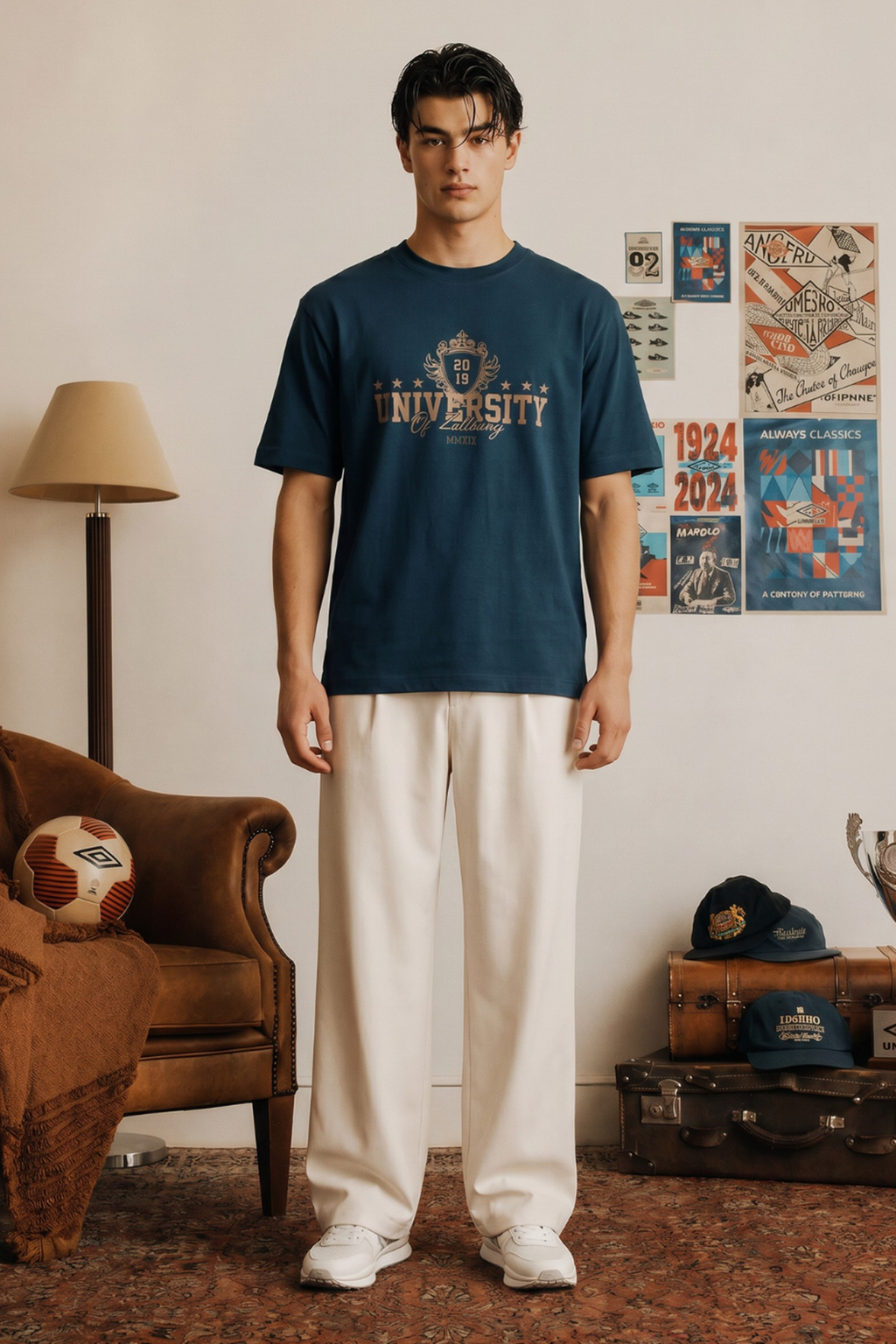 Oversized Graphic T-Shirt - D067