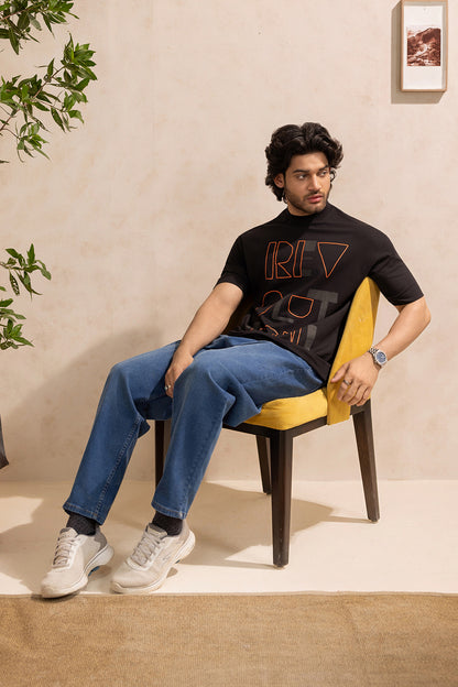 Oversized Graphic T-Shirt - D048