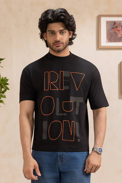 Oversized Graphic T-Shirt - D048