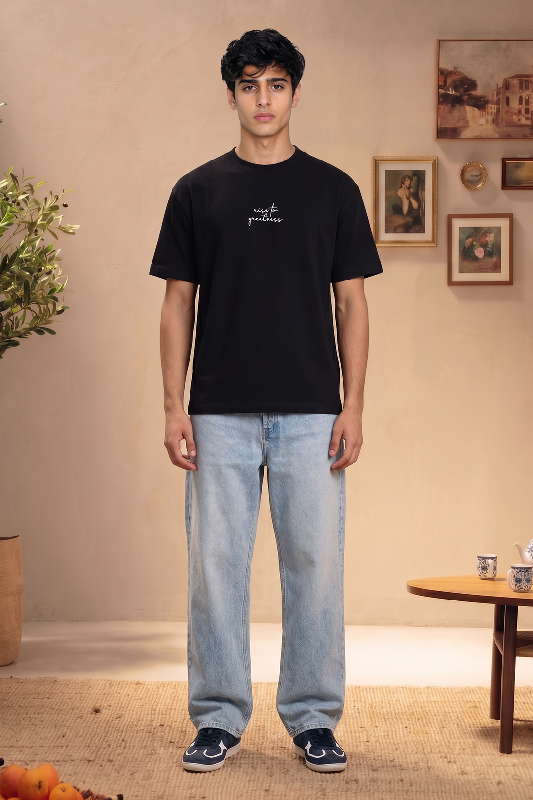 Oversized Graphic T-Shirt - D049