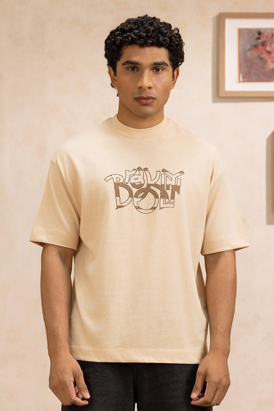 Oversized Graphic T-Shirt - D054