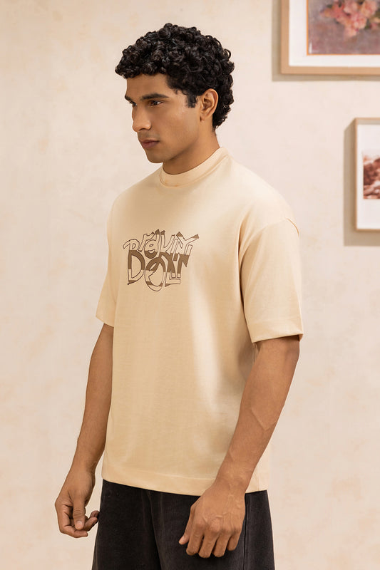 Oversized Graphic T-Shirt - D054