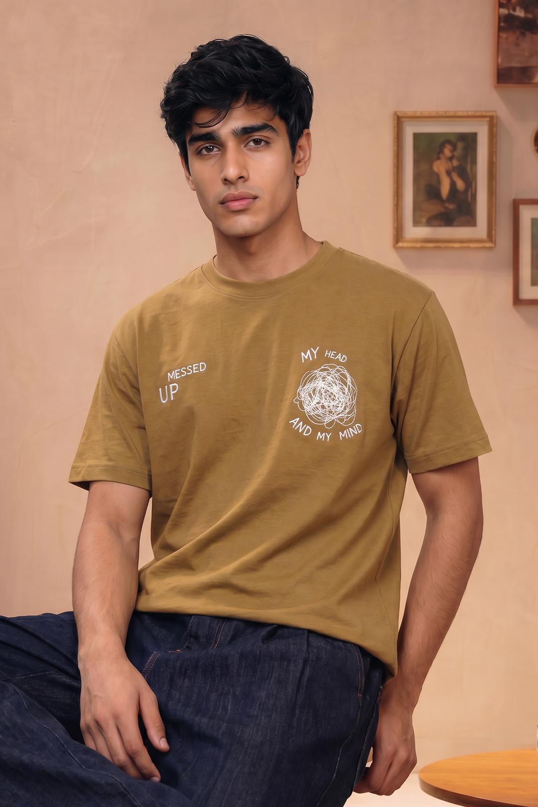 Oversized Graphic T-Shirt - D059