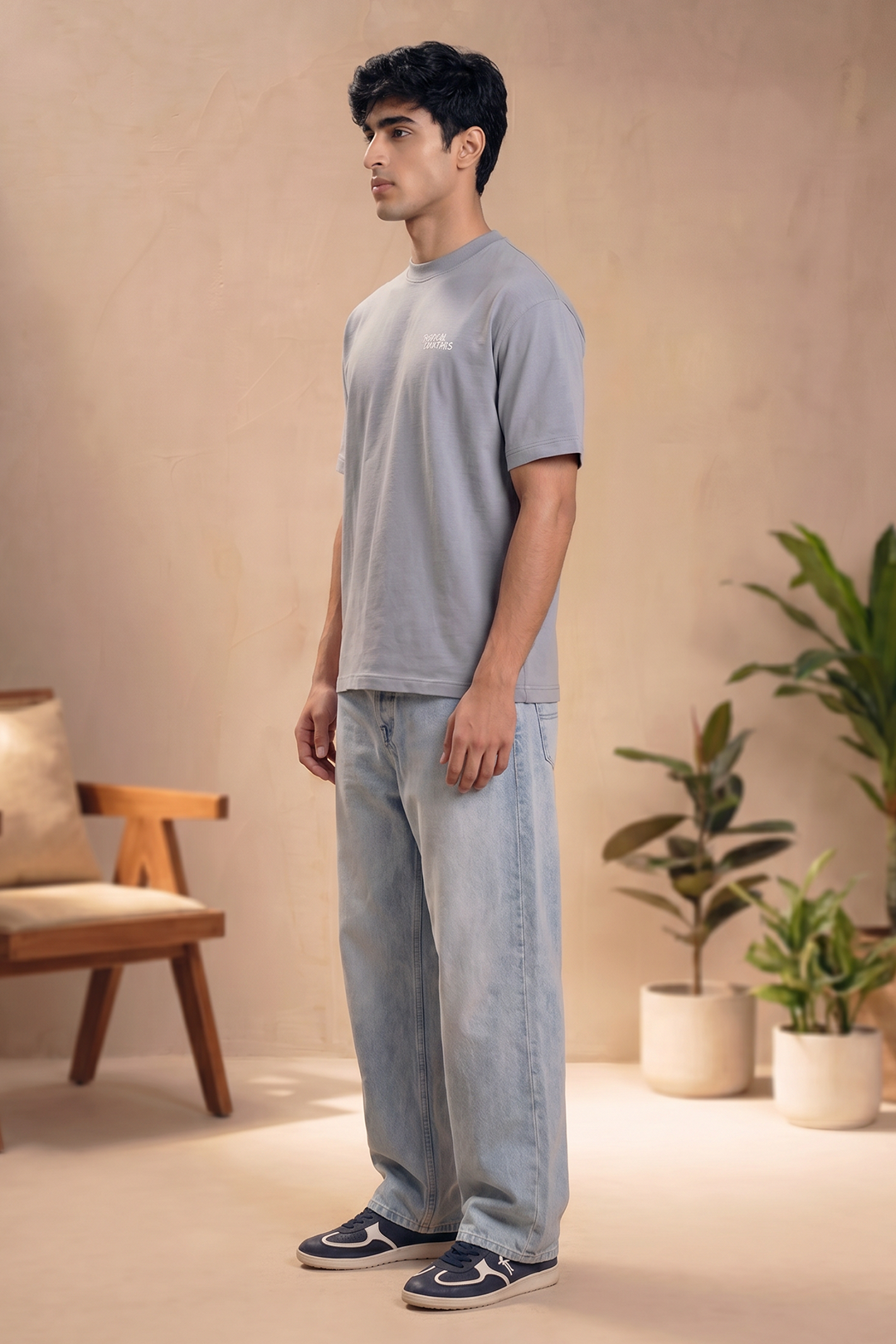 Oversized Graphic T-Shirt - D062