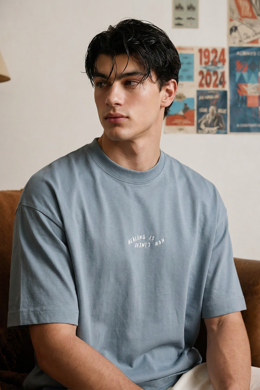 Oversized Graphic T-Shirt - D063